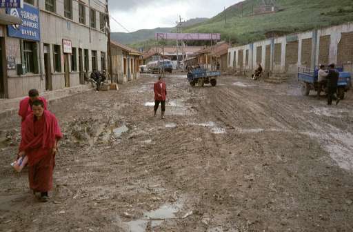 Langmusi, straatzicht