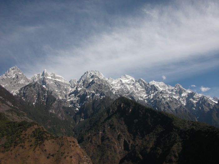 Bergen rond de Tiger Leaping Gorge